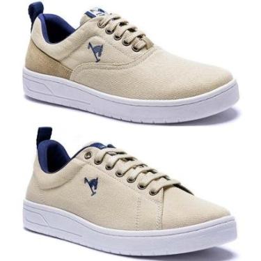 Imagem de Kit 2 Pares Tênis Casual Masculino Polo Joy em Lona Cadarço-Masculino