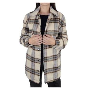 Imagem de Casaco Feminino Facinelli By Mooncity Over Bege Areia - 6102-Feminino