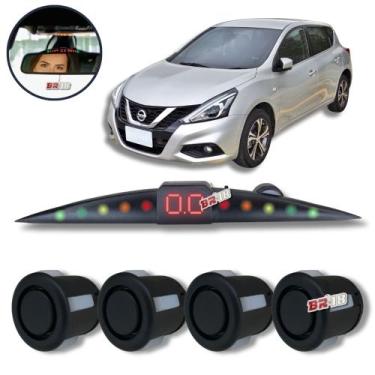 Imagem de Sensor De Estacionamento Ré Visor Slim Tiida Todos - Tech One, PRETO F