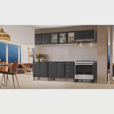 Imagem de Cozinha Compacta em Aço 5 Peças 12 Portas 2 Gavetas em Aço New Premium Itatiaia
