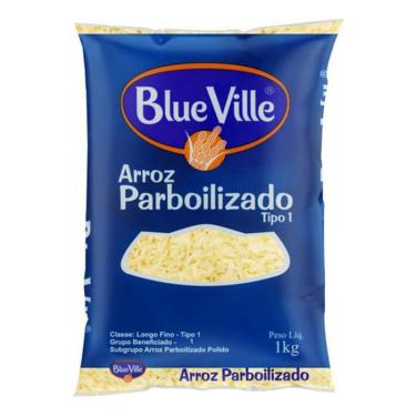 Imagem de Arroz Parboilizado Tipo 1 Blue Ville Pacote 1Kg