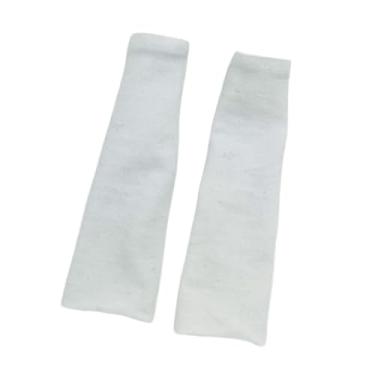 Imagem de simhoa Meias de Panturrilha em Escala 1/6, Acessórios para Botas, Roupas Casuais, Estilosas, Meias de Tubo, Aquecedores de Pernas para Figuras Femininas de 1, Branco