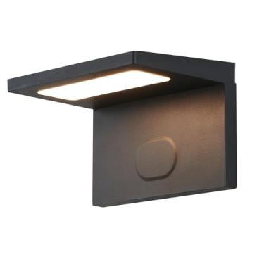 Imagem de Scpitw Luminárias Solares Para Áreas Externas À Prova D'Água, Luminárias De Parede Solares Modernas Para Áreas Externas, Modelo De Alumínio De Luxo, Luminária De Parede Sem Fio Para Varanda E Pátio,