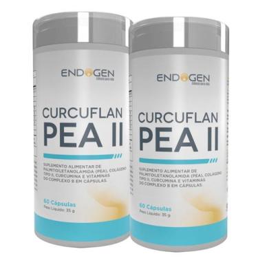 Imagem de Curcuflan Pea II Palmitoiletanolamida Colágeno tipo II 60 Cápsulas DIv