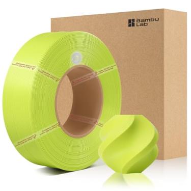 Imagem de 3DTOOLS Refil de filamento básico PLA de bambu de 1,75 mm, alta dureza, alta velocidade e fácil impressão, ecológico com RFID para Bambu Lab A1, A1MINI, X1, P1 AMS 1KG +/- 0,03 mm (sem carretel) verde