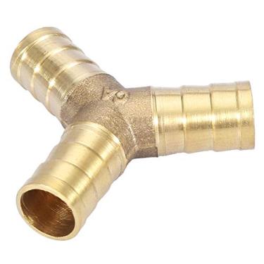 Imagem de Brass y 3 Vias Mangueira Conector Conector Ajuste Air Water Gas Cobre OD 6/8/10/21/14/16mm (12 mm (2pcs))