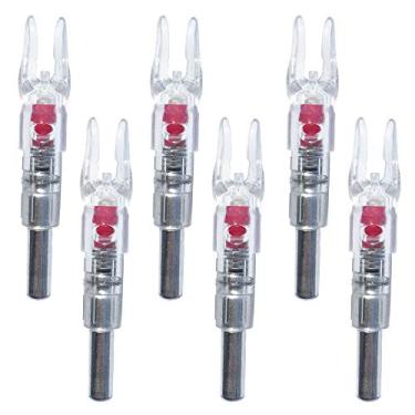 Imagem de Reikawa Nocks iluminados 6PCS-S para flechas com arco composto de 0,244/6,2 mm de diâmetro interno para caça e tiro
