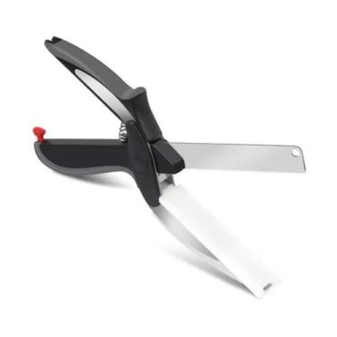 Imagem de Tesoura Culinária Para Legumes Com Base 2 Em 1 - Mimo Style, Preto