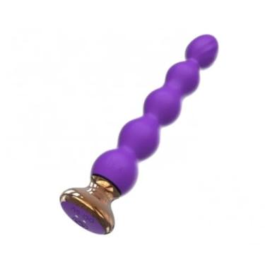 Imagem de Plug Anal Kongqing Recarregável Em Silicone 10 Vibrações Sensações Poderosas [ROXO]