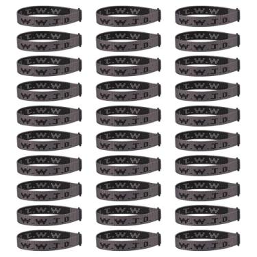 Imagem de Pmormyy Pacote de pulseiras WWJD 30 peças para mulheres e homens, presentes de pulseiras de Jesus Cristão, W.W.J.D Pulseiras ajustáveis What Would Jesus Do, Fibra de poliéster, Sem Pedra Preciosa