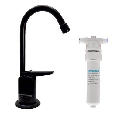 Imagem de Torneira dispensadora de água pura estilo Touch-Flo de 15 cm com unidade de filtro de água em linha sob a pia, A203F-12, bronze polido a óleo