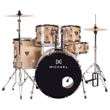 Imagem de Bateria Michael Trinity DMT222 GT Gold Bright Bumbo 22