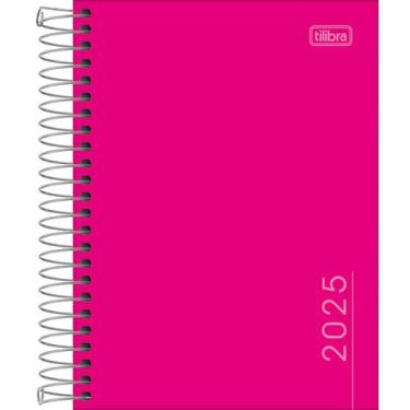 Imagem de Agenda 2026 Pepper Espiral Diária 11,7 x 16,4 cm M4 - Tilibra, Rosa