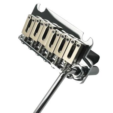 Imagem de OVSAL Ponte De Guitarra Elétrica 10,8 Mm, Cromada, Tremolo 2 Pontos, Liga Zinco, Bloco Sela, Placa Aço Inoxidável, 6 Cordas, Stratocaster Start