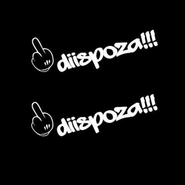 Imagem de 2 Adesivos Dedo do Mickey + Diispoza!!! 14cmx4 cm - Branco - Jhow Ades