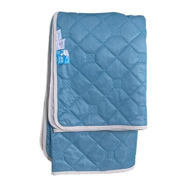 Imagem de DimyFew Edredom Queen para quem dorme com calor, cobertor refrescante e edredom Queen para viagens de verão, Azul Claro