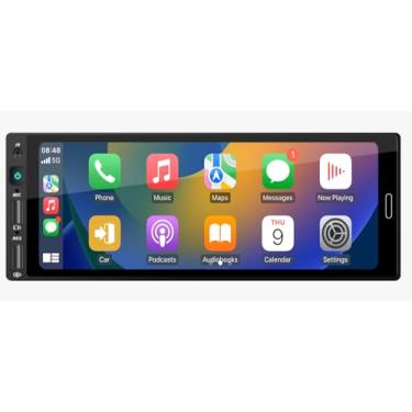 Imagem de MULTIMÍDIA, MP5 1 DIN TELA IPS DE VIDRO 6,9" FULL TOUCH, FM, USB, SD CARD, AUXILIAR, BLUETOOTH, ESPELHA ANDROID E IOS, CARPLAY E ANDROID AUTO CONECTIVIDADE COM OU SEM FIO