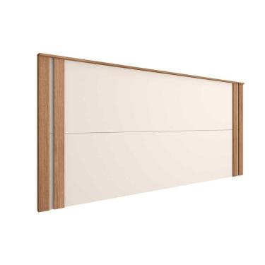 Imagem de Cabeceira Cama Box Madeirado Casal/Queen Eden Freijo/Off White - Caemmun