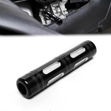 Imagem de BAKAFOH Capa de alavanca de câmbio de marcha dianteira/ré de alumínio com anéis de borracha antiderrapantes para Can Am Ryker 600 900 Ace Rally Edition Sport 2019+ acessórios de turno (estilo preto)