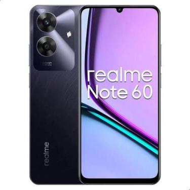 Imagem de Celular Realme Note 60 128GB 4GB Preto 4G, Bateria Longa Vida 5000mAh,