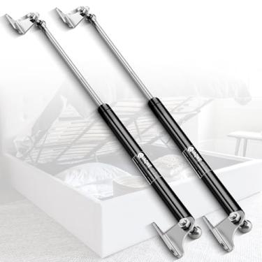 Imagem de IAQWE 36" 100 Libras/445 N Amortecedores A Gás Molas Choques Suporte De Elevação Com Suportes Tipo L Para Capa De Barco Rv Cama Armazenamento Caixa De Ferramentas Resistente Tampa Lixeira Bancada Gabi