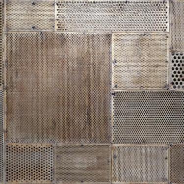 Imagem de Papel De Parede Empresa Metal Placa Rústico Lavável 3m