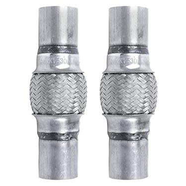 Imagem de RP Remarkable Power , Rk7530-1,75" X 4" Tubo De Escape Flexível Aço Inoxidável Para Serviço Pesado 8" Ol, Pacote Com 2