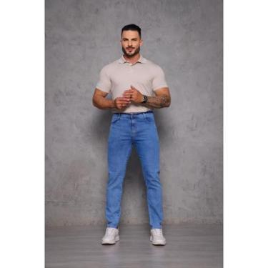 Imagem de Calça Jeans Marmorizada Masculina Modelo Skinny - Memorize Jeans, 38, 