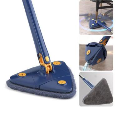 Imagem de Mop Triangular 360 Rodo Giratório Lava Seca Multiuso de Piso - Belakaz