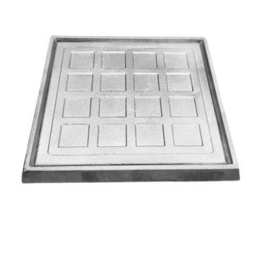 Imagem de Ralo Tampa de Inspeção Piscina 15x15 Aluminio com Aro - FICONE & REIS