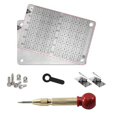 Imagem de Conjunto de 02 Carteiras (cold wallet) e Marcador de Metal para Criptomoedas, Aço Inox, capacidade de 24 palavras por placa