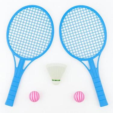 Imagem de Jogo de Raquetes Infantil com Peteca e Bola Cor Rosa - Art Brink