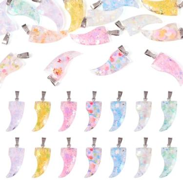 Imagem de Sparkeads 15 peças de pingentes luminosos de resina que brilham no escuro, pingentes de pimenta, pingente de legumes, brincos de pimenta para joias faça você mesmo, colar, pulseira, artesanato, roupas