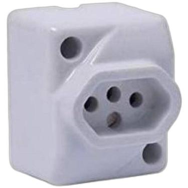 Imagem de Tomada Sobrepor Louça 2P+T Quadrada - G20