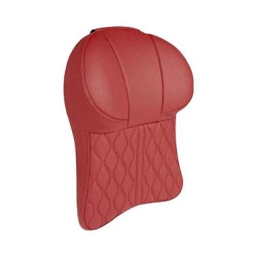 Imagem de Almofada De Pescoço Para Carro Em Espuma Viscoelástica E Couro Com Sup