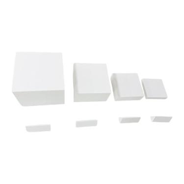 Imagem de AFXGUSD Conjunto de 4 Suportes de Acrílico para Buffet, Expositores de Alimentos, Cubo de Exposição, Suportes de Acrílico para Buffet Encaixáveis