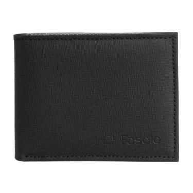 Imagem de Carteira Masculina Fasolo em Couro K740076 Preto, Preto, Único