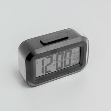 Imagem de Despertador Digital LED com Sensor de Temperatura - Relógio de Mesa com Alarme, Display Brilhante, e Termômetro Interno – Ideal para Quarto ou Escritório (Preto)