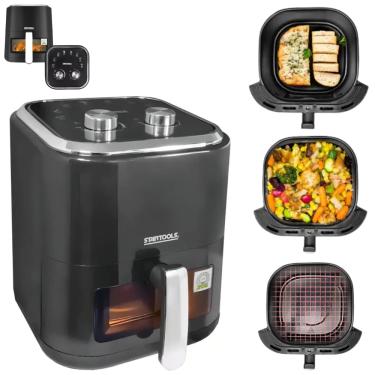 Imagem de Fritadeira Elétrica Sem Óleo Antiaderente Air Fryer Preto 220V 5 Litros
