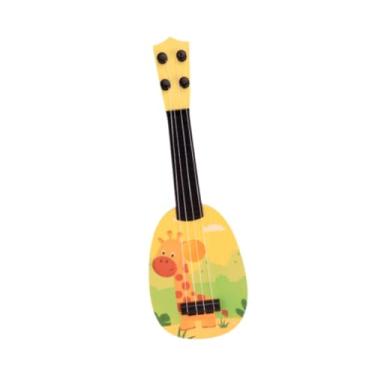 Imagem de Esquirla Brinquedo ukulele infantil de 15 '', brinquedo educacional infantil, fácil de segurar, com 4 cordas, mini instrumento musical para meninos e meninas, Girafa