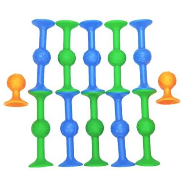Imagem de 12 peças de dardos com ventosa, um conjunto de jogos com forte poder de sucção, feito de material de silicone. Adequado para jogos de tabuleiro, jogos de família e perfeito para desfrutar com amigos e