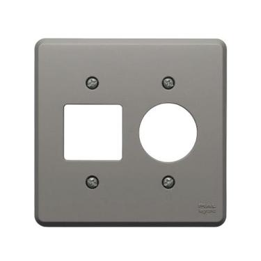Imagem de Placa 4x4 Posto Tomada + 2 Interruptor Legrand 8525 - PIAL