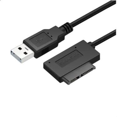 Imagem de Cabo Adaptador Mini Sata P/usb Gravador Cd Dvd Note