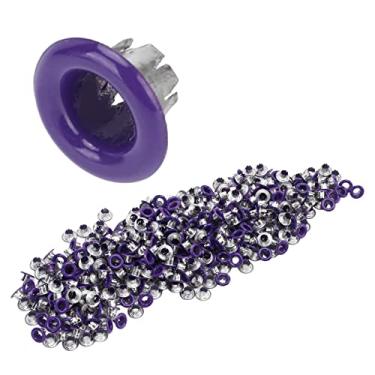 Imagem de Cffuvros Botões de Estalo de 500Pcs, Suavização Plana Brilhante e Leves de Costura Colorida para Modificação de Roupas, Couro DIY, Calçados, Tendas, Bolsas, Cintos (YK4/5C32 (roxo))