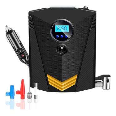 Imagem de Compressor Bomba Ar Inflador Pneu Digital Bola Lanterna 12v