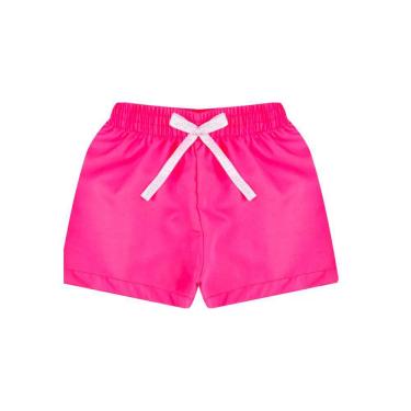 Imagem de Shorts Infantil Menina Neon Para Praia Piscina- Estampa Revela na Água
