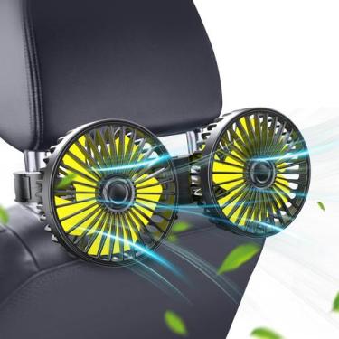 Imagem de Ventilador de carro Qidoe USB Car Seat Ventiladores de assento de carr