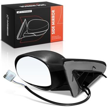 Imagem de A-Premium Espelho retrovisor traseiro externo preto dobrável manual do lado do motorista - compatível com Dodge Neon 2003 2004 2005