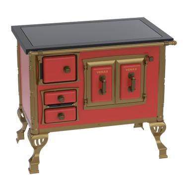 Imagem de Fogao a Lenha Venax GII n 1 Colonial Premium Vermelho SD