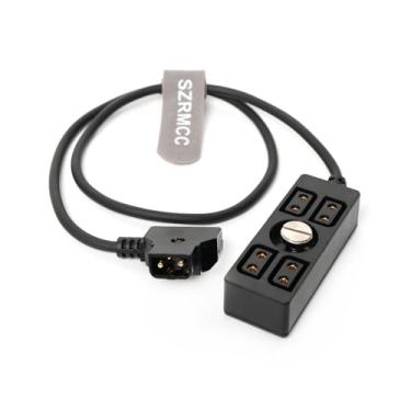 Imagem de SZRMCC D-Tap macho para 4 portas fêmea D-Tap cabo de alimentação divisor para bateria Anton-Bauer V-Mount Gold Mount (cabo reto)